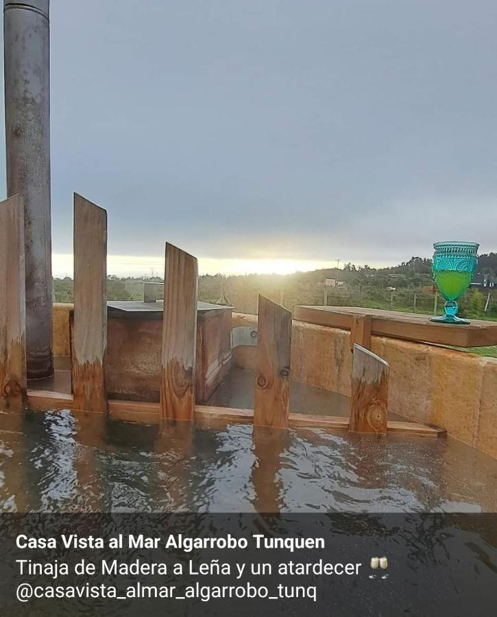 Mar Y Tinaja Tunquen Casa Con Vista Al Mar Y Tinaja Privada Casa de férias