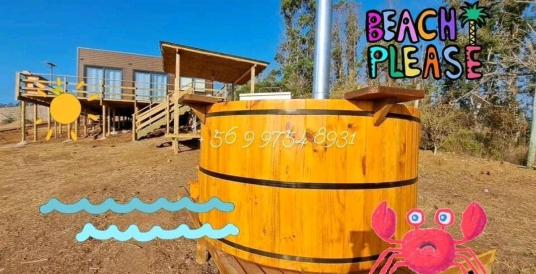 Mar Y Tinaja Tunquen Casa Con Vista Al Mar Y Tinaja Privada Casa de férias *