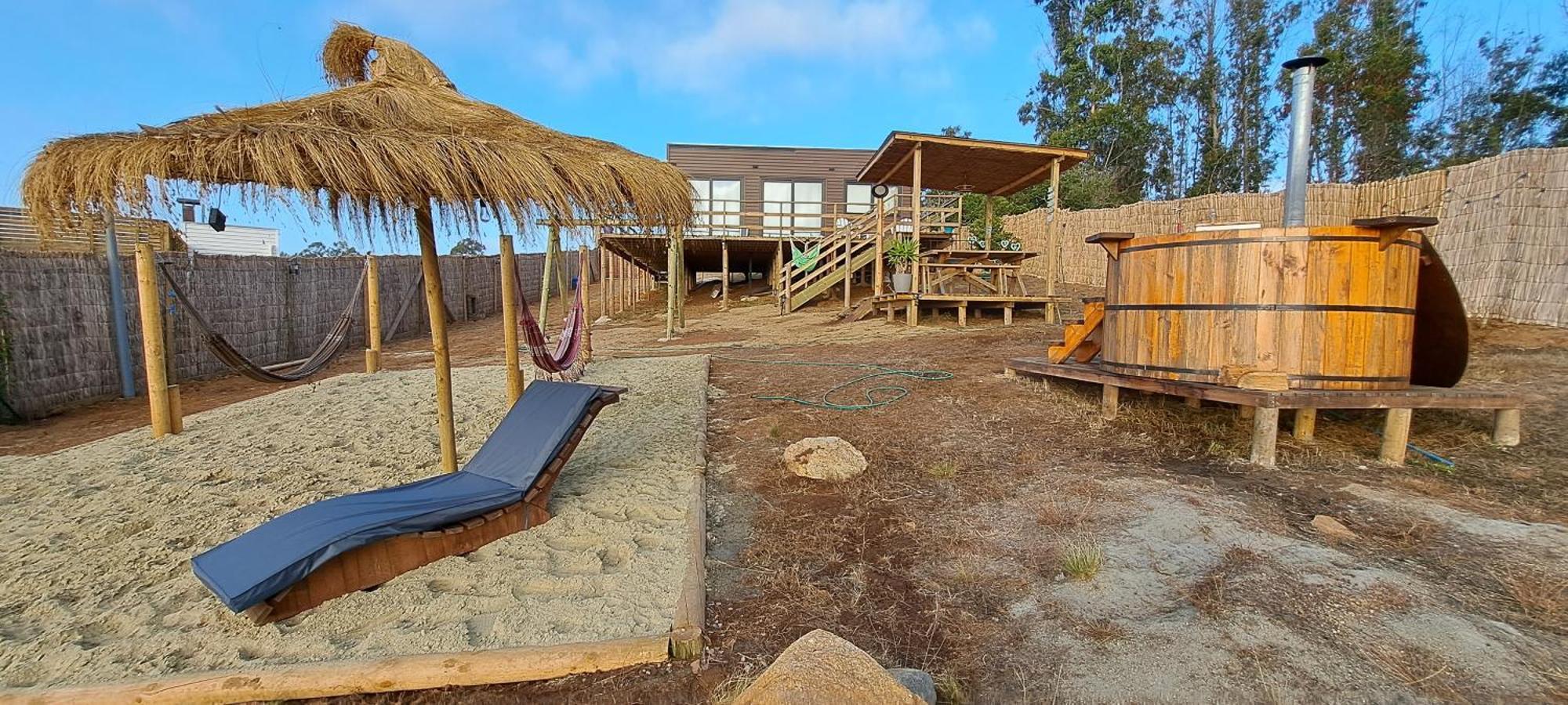 Mar Y Tinaja Tunquen Casa Con Vista Al Mar Y Tinaja Privada Casa de férias *