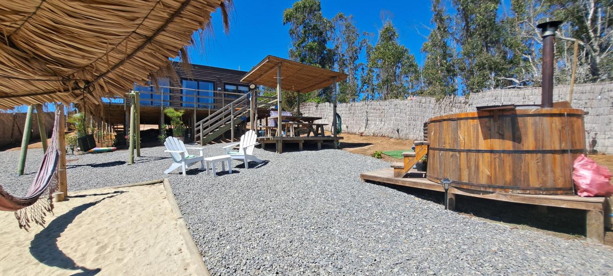 Mar Y Tinaja Tunquen Casa Con Vista Al Mar Y Tinaja Privada Casa de férias